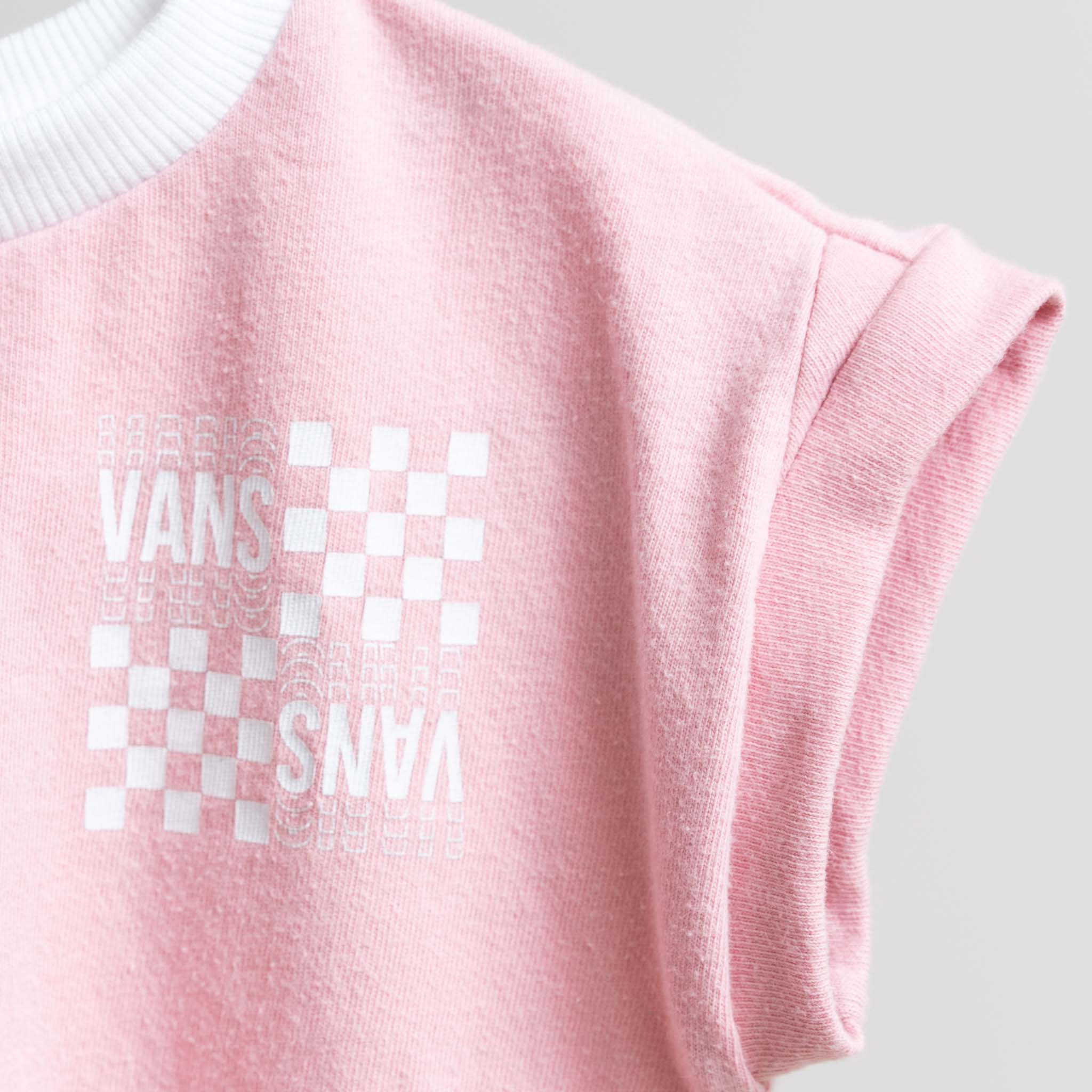 Two Piece Toddler Shirt Shorties Set Pink Vans JuneJuly