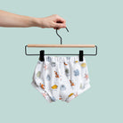 Classic Shorties Beachy Pattern - Sea Creatures and Beachy Things Kids' Shorts for Summer = back